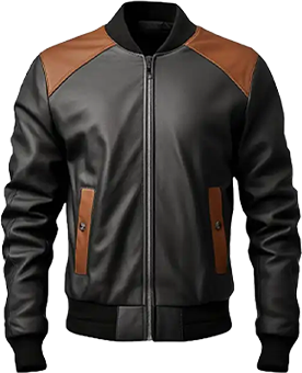 Men's Black Biker Genuine Leather Jacket