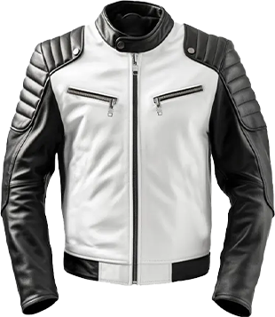 Men's Black Biker Genuine Leather Jacket