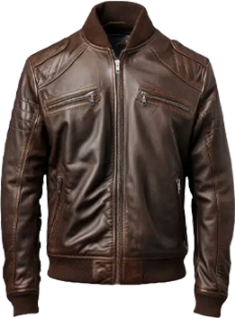 Men's Black Biker Genuine Leather Jacket